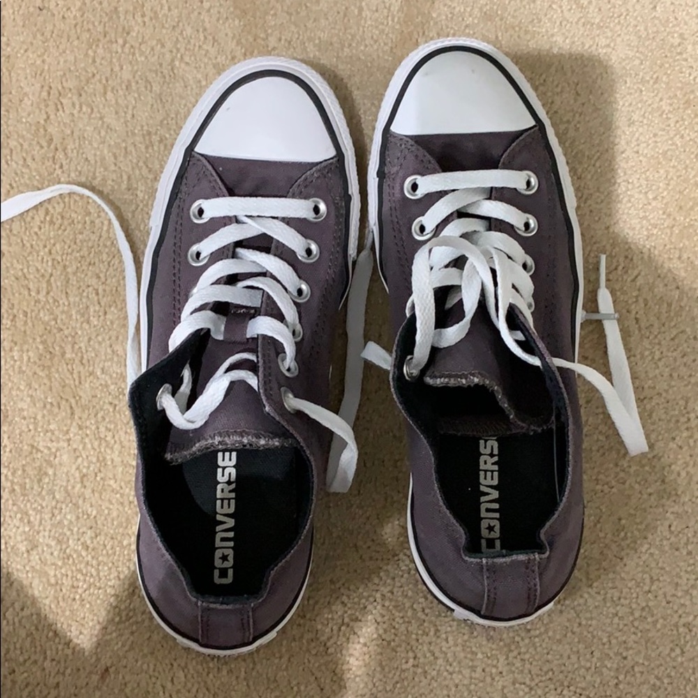 Purple/Gray Taupe Converse